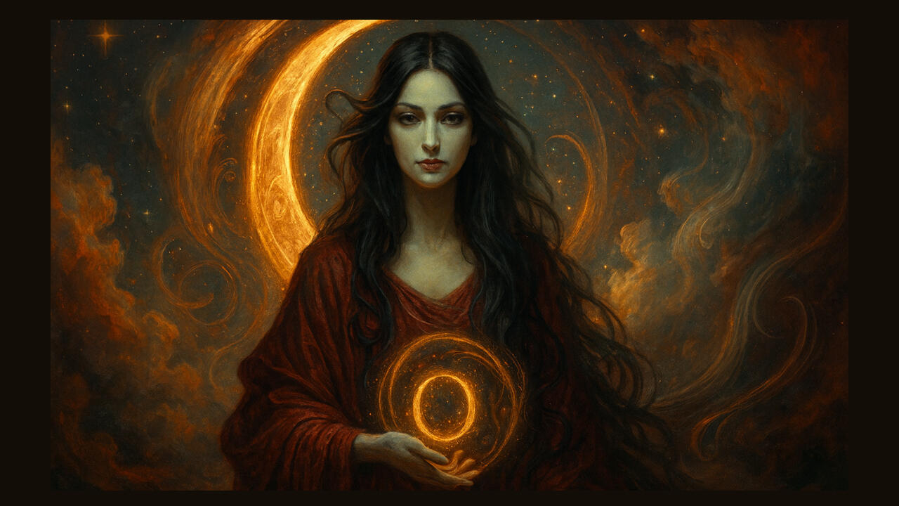 Circle of infinity. Vessel of potential. Void of creation.